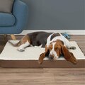 Daretocare Orthopedic Sherpa Top Pet Bed with Memory Foam & Removable Cover - Brown DA3253083